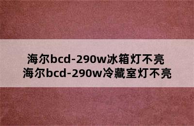 海尔bcd-290w冰箱灯不亮 海尔bcd-290w冷藏室灯不亮